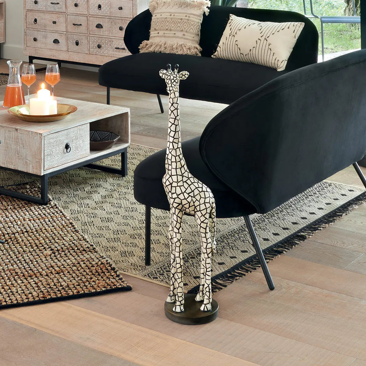 Figură decorativă Ozaria, rășină, 89 cm