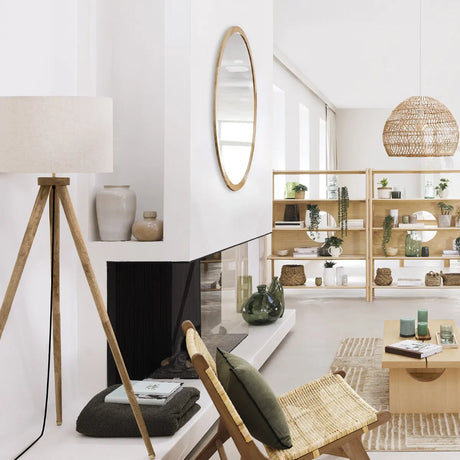 Лампион atmosphera Olga, Дърво, Естествен, 150 cm