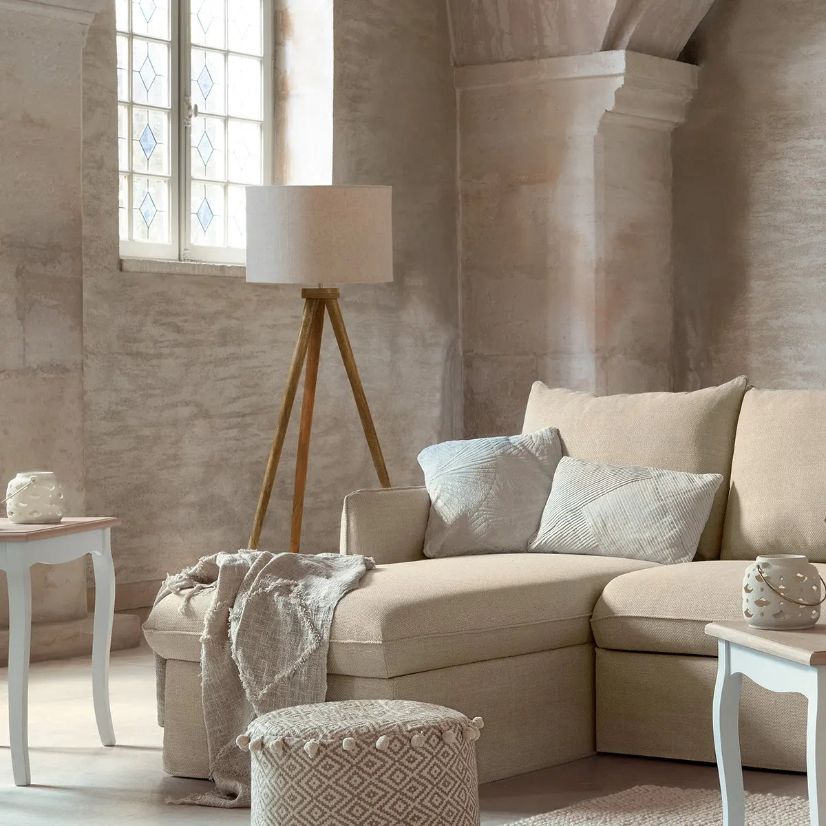 Лампион atmosphera Olga, Дърво, Естествен, 150 cm