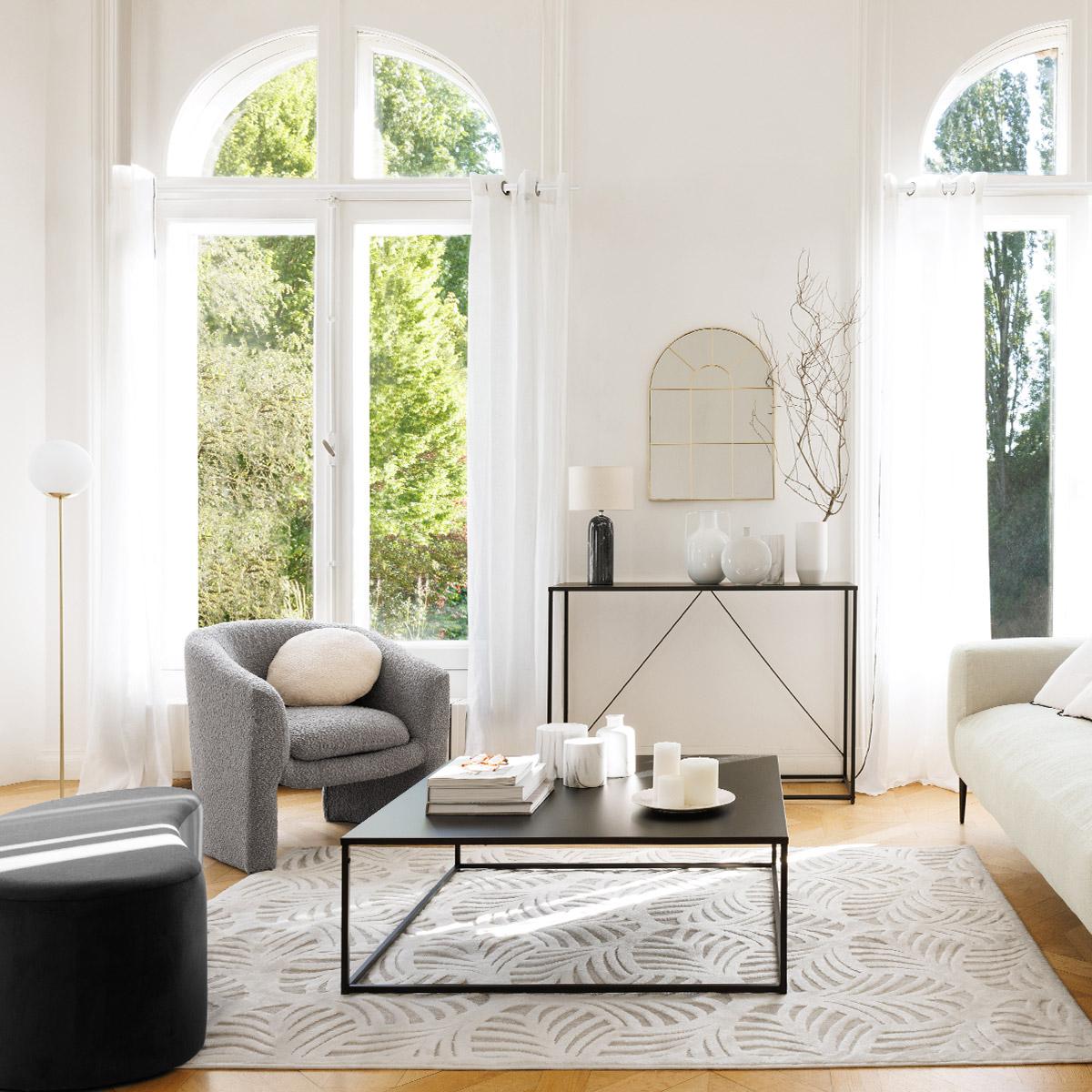 Конзолна маса atmosphera Gota, Метал, Черен