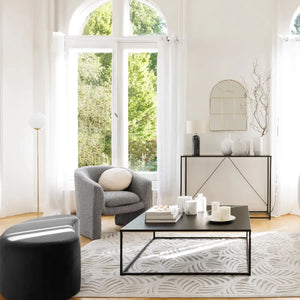 Холна маса atmosphera Gota, 100x100 cm, Черен