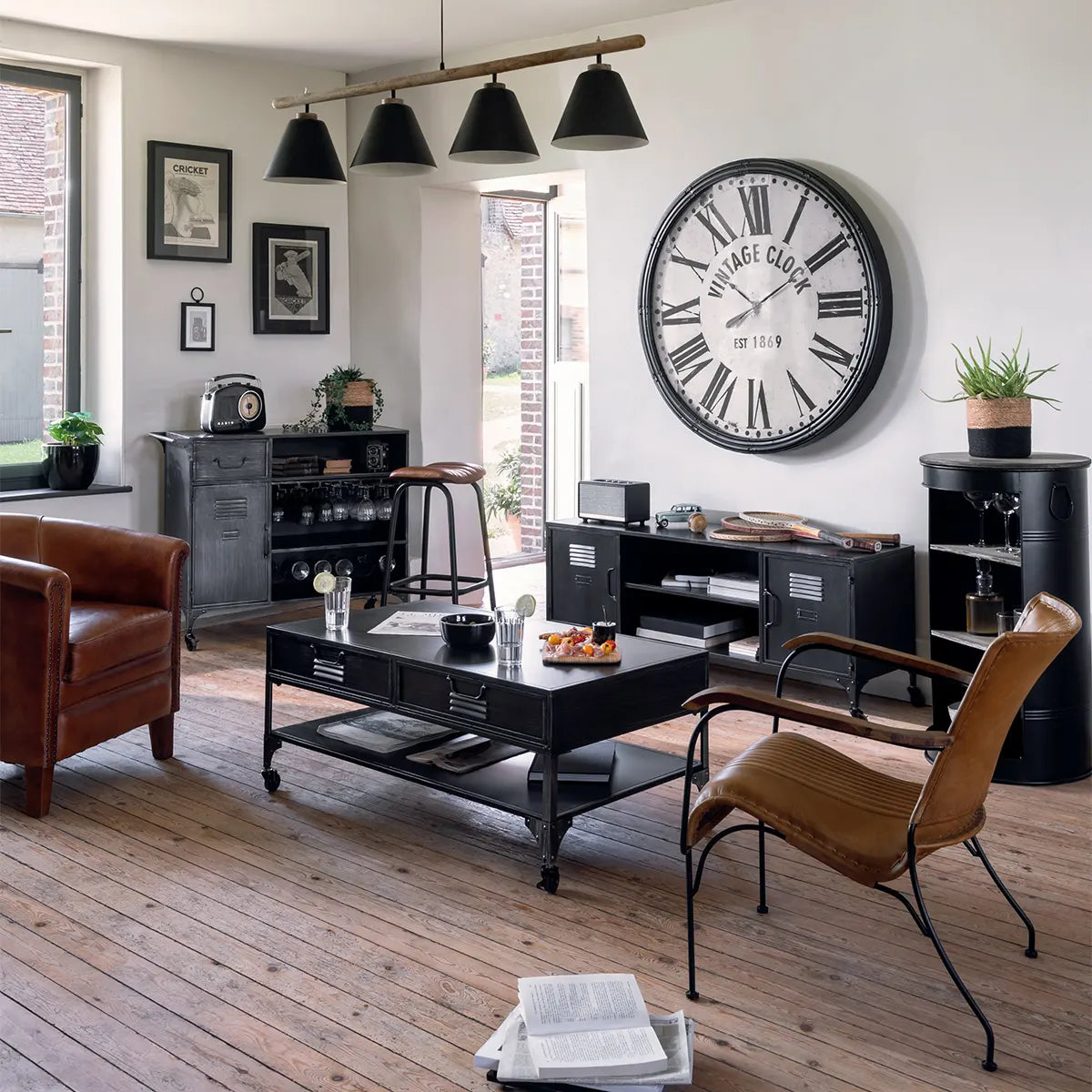 Помощна маса atmosphera Diego, Черен, Голяма