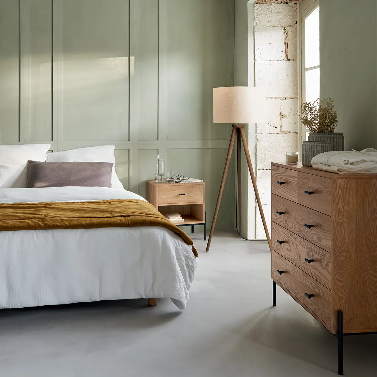 Спално бельо atmosphera Origines, 260x240 cm, Памук с ефект лен