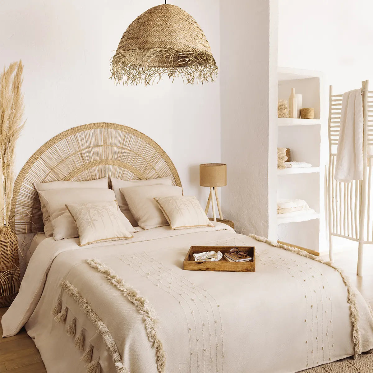 Сет сгъваем кош atmosphera Sea view, Памук, Бежов