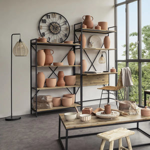 Стенен часовник atmosphera Mohan, С колело, Ø65 см, Метал и MDF