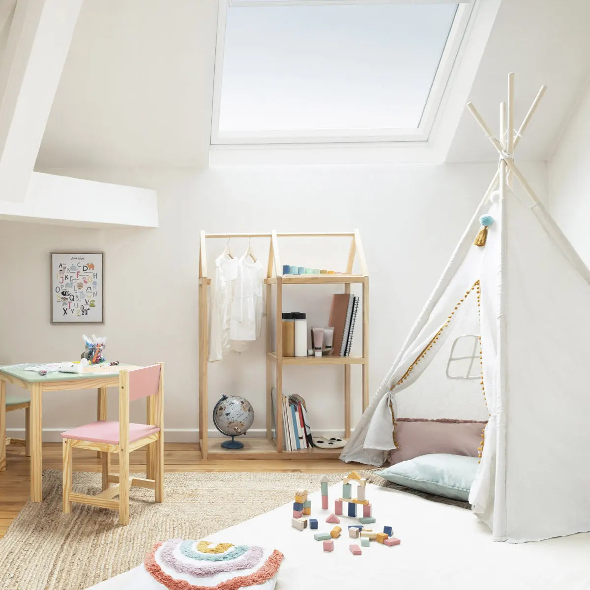 Детски глобус atmosphera, Син, 20 cm