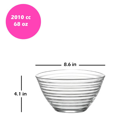 Сет стъклени купи LAV Derin, 200 мл, 6 бр
