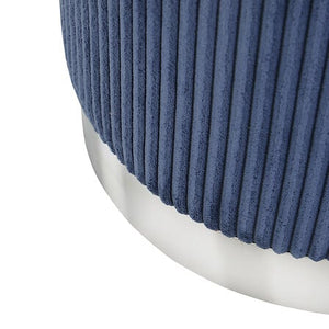 Пуф atmosphera Sylia, Рипсено кадифе, Ø38 cm