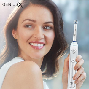 Електрическа четка за зъби Oral-B Genius X 80354130, Бял