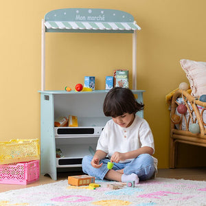 Детски дървен магазин atmosphera Aksel, 60x99 cm, MDF, Зелен