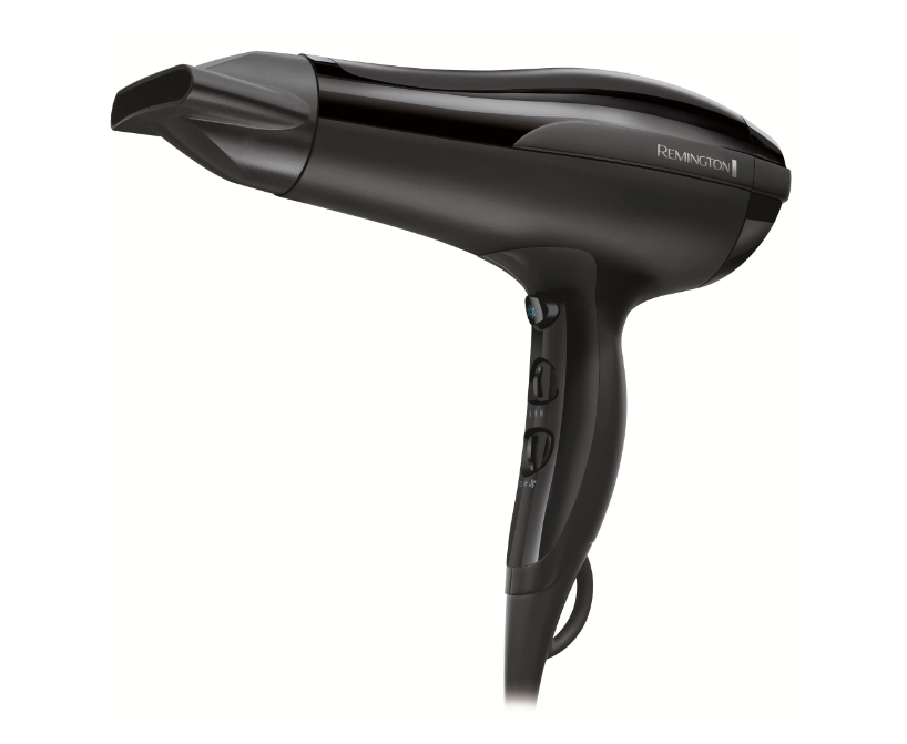 Uscător de păr Remington D5210, 2200 W, 2 viteze, concentrator, negru