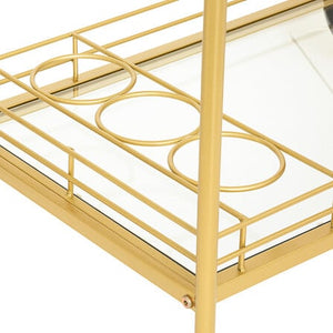 Помощна маса atmosphera Antonella, Стъкло и Метал, Златист