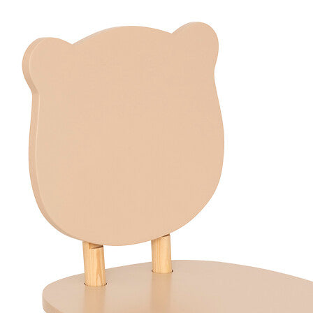 Детски стол atmosphera Douceur Organic Bear, MDF, Кафяв