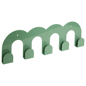 Закачалка за стена atmosphera Callista, 5 куки, Метал, Зелен, 50 cm