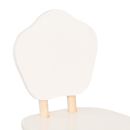 Детски стол atmosphera Douceur Organic, MDF, Бял