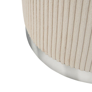 Пуф atmosphera Sylia, Рипсено кадифе, Ø38 cm