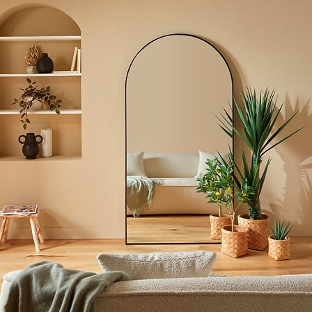 Огледало atmosphera Alice, 177x91 cm, MDF, Черен