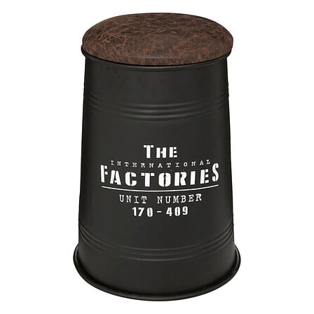 Пуф atmosphera Joao, Метал, Черен