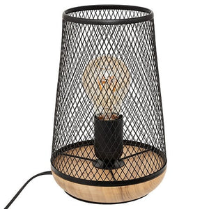 Настолна лампа atmosphera Zely, 24 см, Дърво