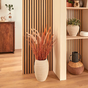 Ваза atmosphera Prudi, Керамика, Бял, 32 cm