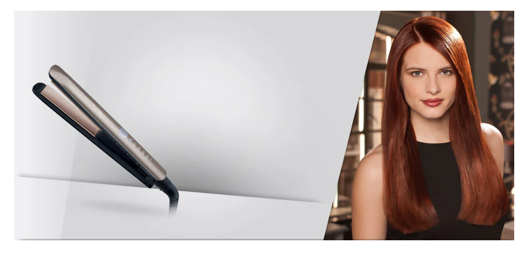 Преса за коса Remington Keratin Therapy Pro S8590, 230 градуса, Златен