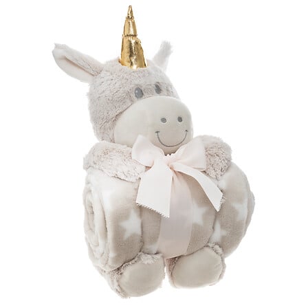 Pătură pentru copii cu jucărie Unicorn cu atmosferă