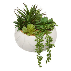 Изкуствено растение atmosphera Jesty Succulent, 18 cm