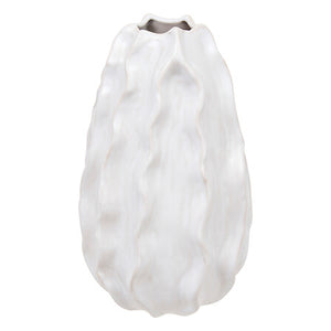 Ваза atmosphera Sandri, 25 cm, Бял, Керамика