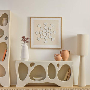 Скрин atmosphera Chesni, 4 ниши, MDF, Слонова кост, 137x36x61 cm