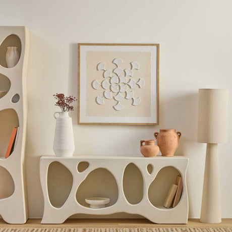 Скрин atmosphera Chesni, 4 ниши, MDF, Слонова кост, 137x36x61 cm