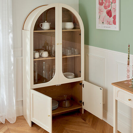 Шкаф с витрина atmosphera Bloomy, 4 врати, 180 cm, MDF