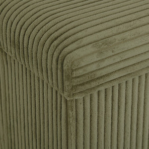 Пуф със съхранение atmosphera Arum, Рипсено кадифе, Сгъваем, 38x38 cm