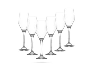 Сет чаши за шампанско LAV Ella, 230 мл, 6 бр