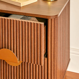 Нощно шкафче atmosphera Wany, 2 чекмеджета, MDF, Орех, 45x40x50 cm