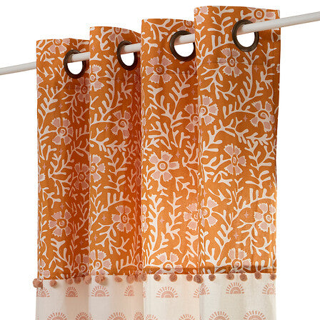 Детска завеса atmosphera Nomad, 140х260 см, Бежов, Оранжев