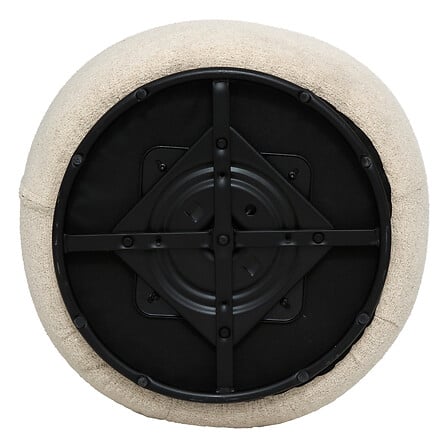 Кресло atmosphera Sileo, Букле, Въртящ, Бежов