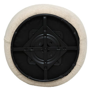 Кресло atmosphera Sileo, Букле, Въртящ, Бежов