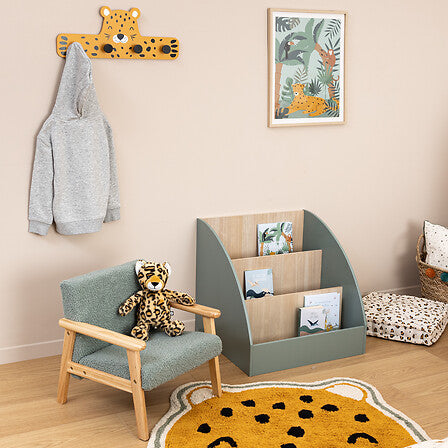 Детска библиотека atmosphera Leopard, MDF, Зелен