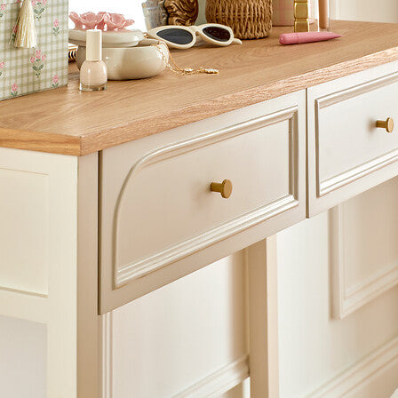 Конзолна маса с чекмеджета atmosphera Mohea, 100 cm, Слонова Кост