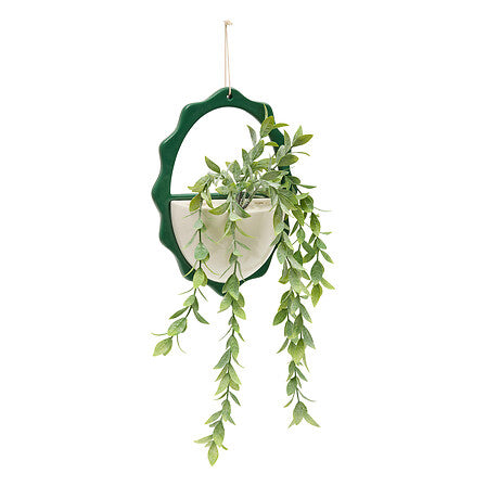 Plantă artificială Atmosphera Chéri suspendată, 40 cm, diverse specii