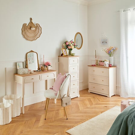 Конзолна маса с чекмеджета atmosphera Mohea, 100 cm, Слонова Кост