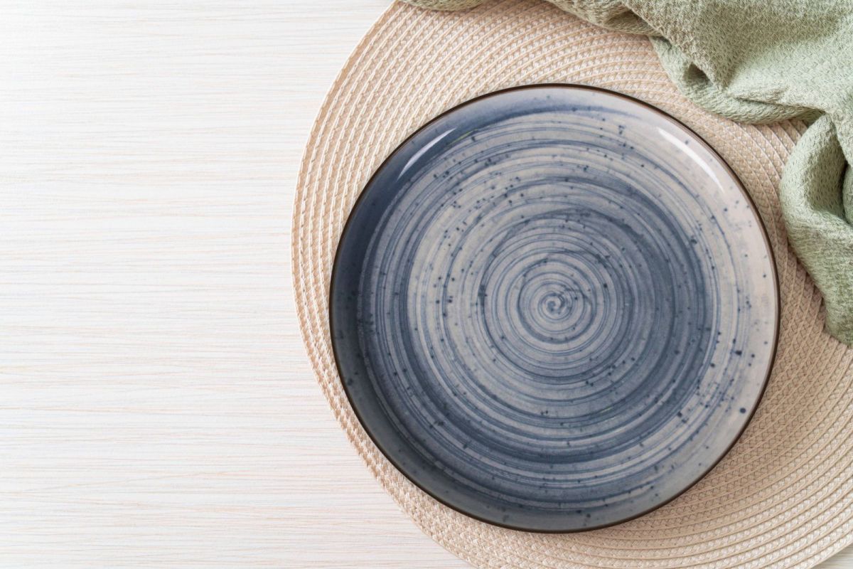 Platou rotund LA MEDITERRANEA Swirl, 32 cm, porțelan