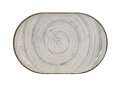 Плато овал LA MEDITERRANEA Vortex, 20x13 cm, порцелан