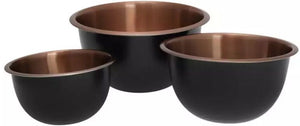 Set de boluri adânci Klausberg 7394, 5L, 3L, 1.6L, Lustruit, Oțel inoxidabil/cupru