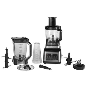 Кухненски робот Ninja BN800EU 3-в-1, 1200 W, 5 програми Auto-iQ, купи 1.8 л и 2.1 л, чаша 0.7 л, Черен/Сребрист