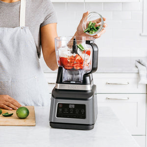 Кухненски робот Ninja BN800EU 3-в-1, 1200 W, 5 програми Auto-iQ, купи 1.8 л и 2.1 л, чаша 0.7 л, Черен/Сребрист