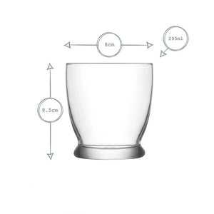 Сет чаши за уиски LAV Roma, 295 мл, 6 бр