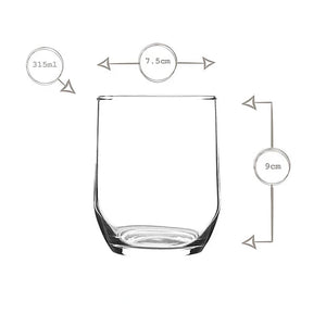 Сет чаши за уиски LAV Sude, 315 мл, 6 бр
