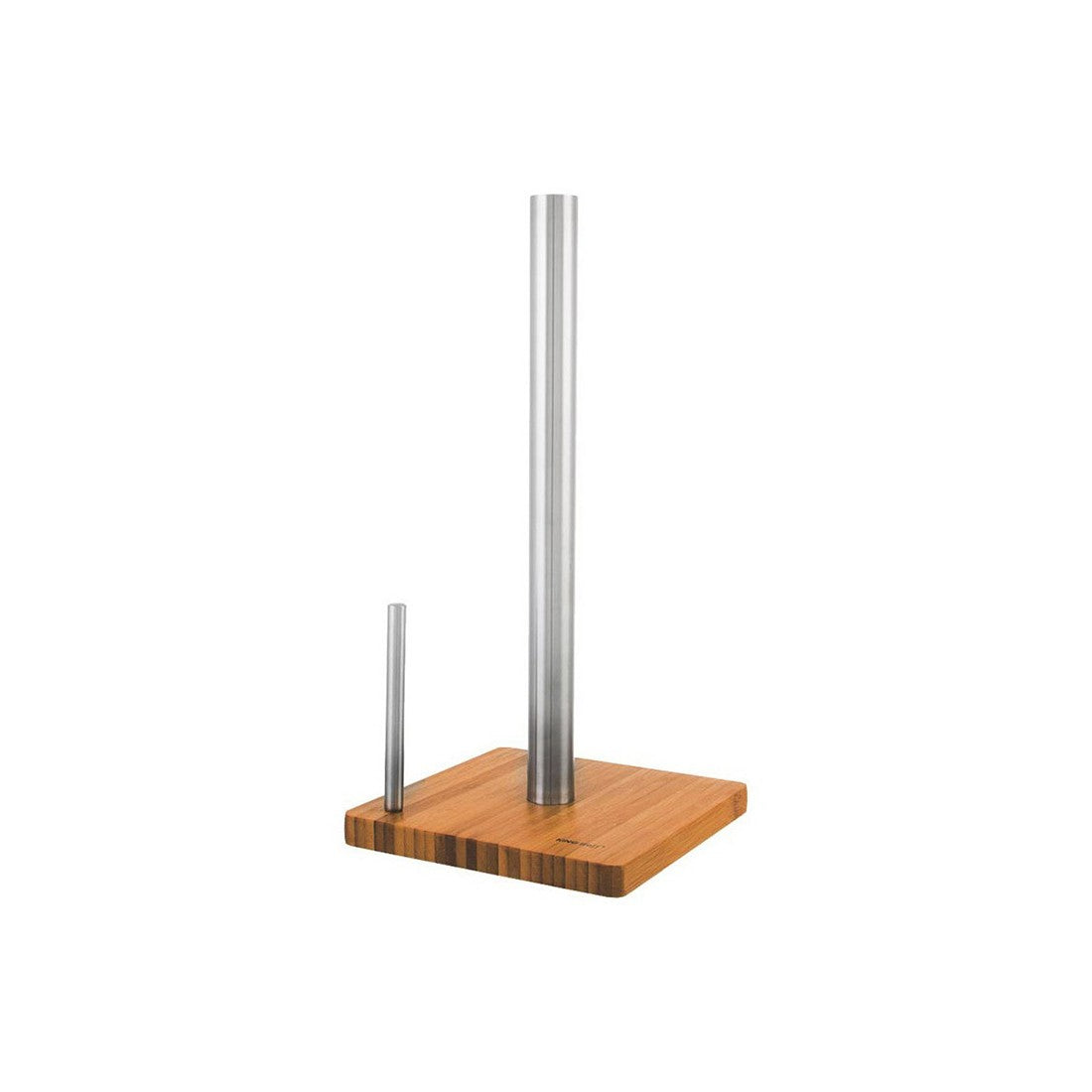 Поставка за кухненска хартия KingHoff 3921, 22х11 cm, Бамбук/Инокс