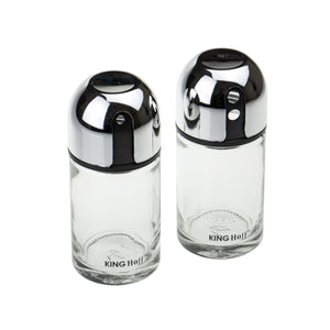 Комплект 2 съда за сол и черен пипер  KingHoff 1644 11.2x5.8x12.7 см, Капацитет 100 грама